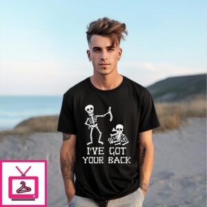 I’ve Got Your Back Skeleton Halloween T-Shirt