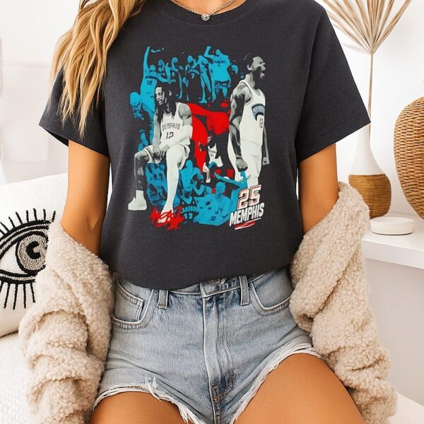 Ja Morant Memphis Grizzlies 25 Memphis Signature T-Shirt