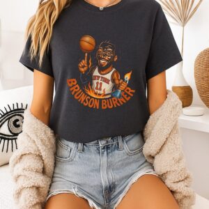 Jalen Brunson New York Knicks Basketball The Brunson Burner T-Shirt