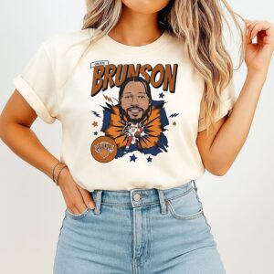 Jalen Brunson New York Knicks Caricature T-Shirt