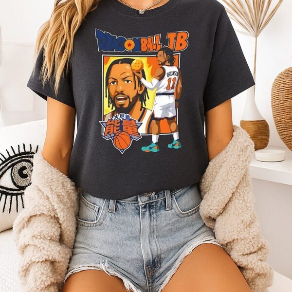 Jalen Brunson New York Knicks NBA Dragon Ball Jb Anime Style T-Shirt
