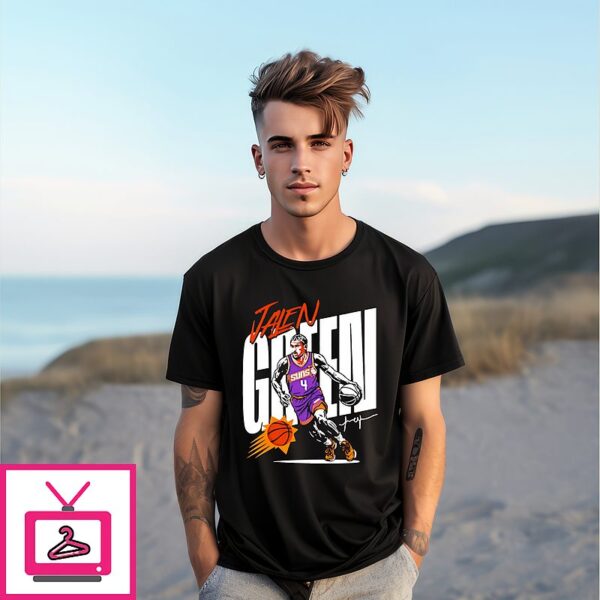 Jalen Green Phoenix Suns Vector Signature T-Shirt