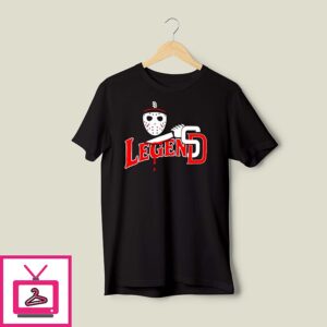 Jason Voorhees X San Diego Padres Hat Knife Legends T-Shirt