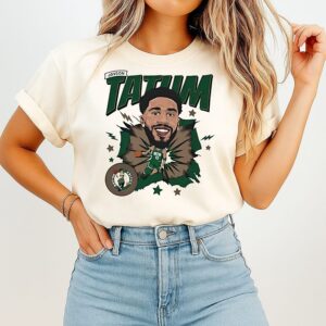Jayson Tatum Boston Celtics Caricature T-Shirt