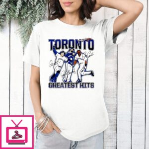 Joe Carter Jose Bautista And George Springer Toronto’s Greatest Hits Toronto Blue Jays T-Shirt