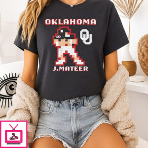 John Mateer Oklahoma Sooners Football Retro Baller T-Shirt