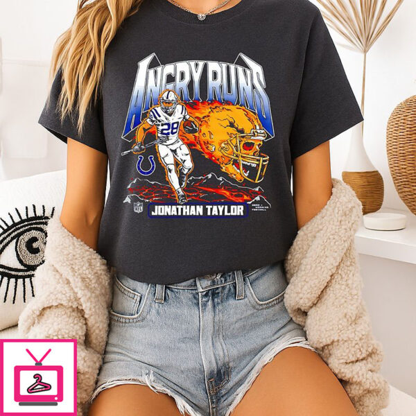 Jonathan Taylor Colts Angry Runs 2025 T-Shirt