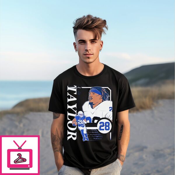 Jonathan Taylor Indianapolis Colts Collage Frame Signature T-Shirt