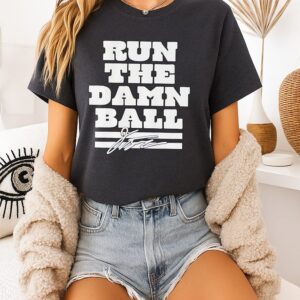 Jonathan Taylor Indianapolis Colts Run The Damn Ball Signature T-Shirt