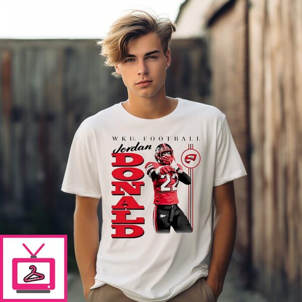 Jordan Donald Western Kentucky Hilltoppers Illustrated T-Shirt