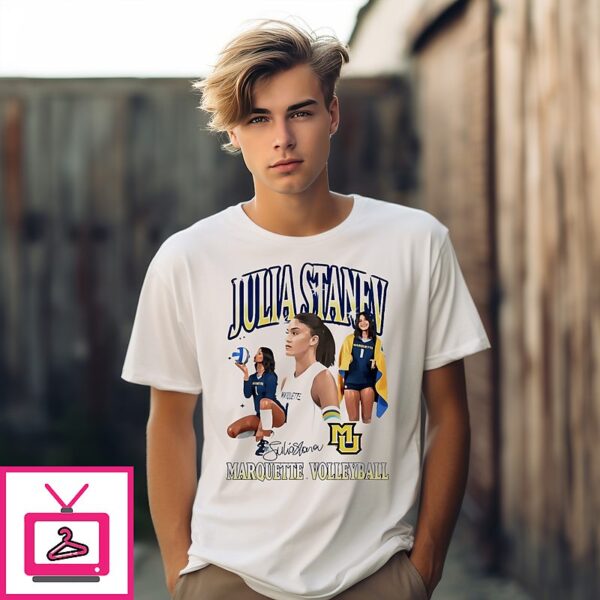 Julia Stanev Marquette Volleyball Signature T-Shirt