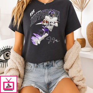 Justin Jefferson Minnesota Vikings Signature Retro T-Shirt