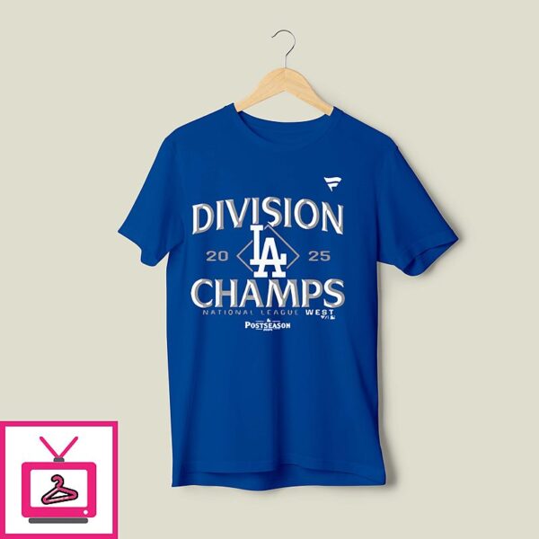 La Dodgers Nl West Division Champions 2025 T-Shirt