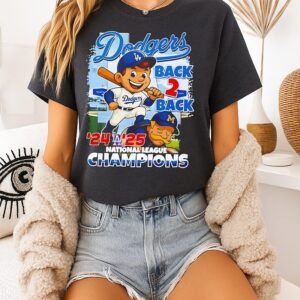 Los Angeles Dodgers 2025 National League Champions Back 2 Back ’24 ’25 T-Shirt