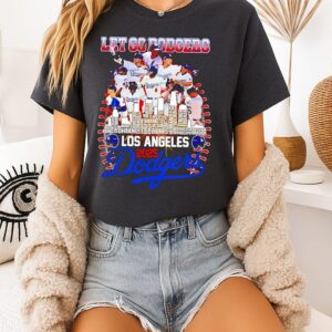 Los Angeles Dodgers 2025 National League Champions Lets Go Dodgers T-Shirt