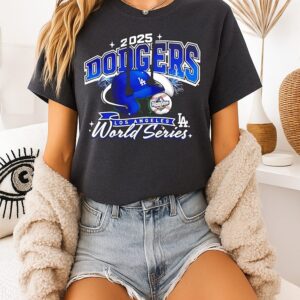 Los Angeles Dodgers 2025 World Series Helmet T-Shirt