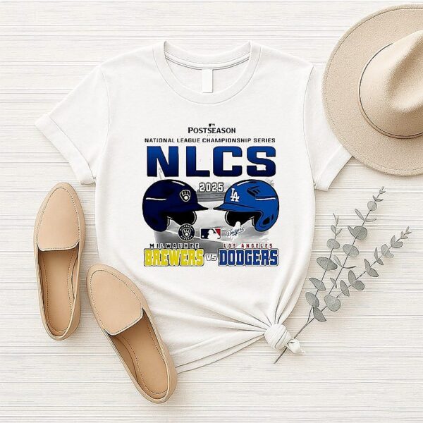 Los Angeles Dodgers Vs Milwaukee Brewers Nlcs 2025 Matchup T-Shirt