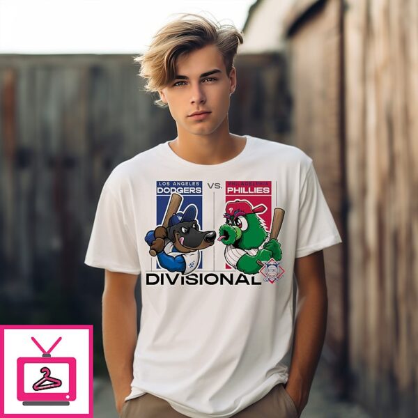 Los Angeles Dodgers Vs Philadelphia Phillies 2025 Mlb Divisional T-Shirt