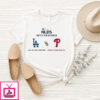 Los Angeles Dodgers Vs Philadelphia Phillies 2025 Nlds Battle For October T-Shirt