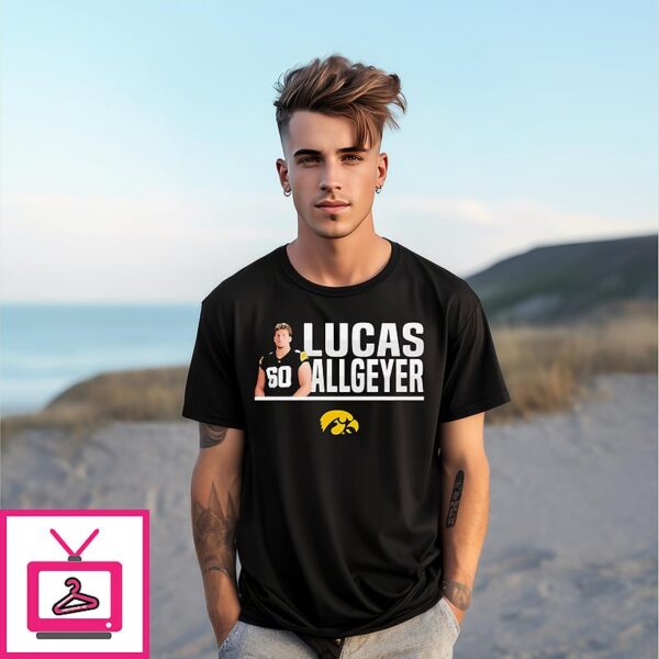 Lucas Allgeyer Iowa Hawkeyes Illustrated T-Shirt