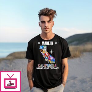 Made In California Sports Team A Long Long Time Ago Map T-Shirt