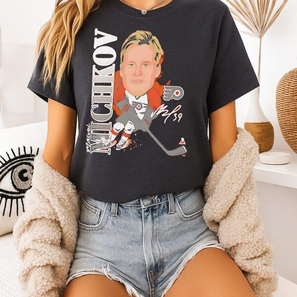 Matvei Michkov Philadelphia Flyers Caricature Player T-Shirt