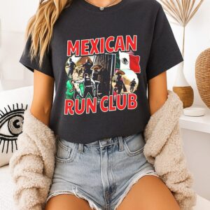 Mexican Run Club Illegal Border Crossing Satirical T-Shirt