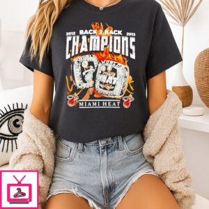 Miami Heat Back 2 Back Champions 2012 1013 T-Shirt