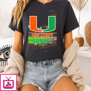 Miami Hurricanes Victory Sunday Poster T-Shirt