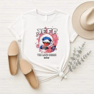 Michelle Otter Wearing Jeff The Land Shark T-Shirt