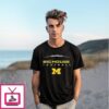 Michigan Wolverines Big House Football Logo T-Shirt