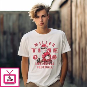 Miller Moss Louisville Cardinals Illustrated T-Shirt