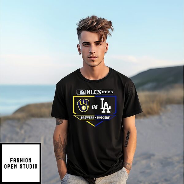 Milwaukee Brewers Vs. Los Angeles Dodgers 2025 National League Championship Series Matchup T-Shirt