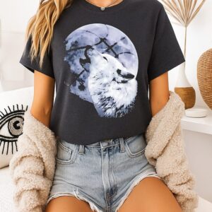 Minnesota Timberwolves Wolf Howling Art T-Shirt
