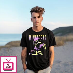 Minnesota Vikings J.j. Mccarthy Signature Vintage T-Shirt