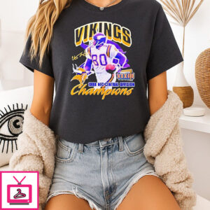Minnesota Vikings Super Bowl Xxxiii Champions 1998 Nfc Signature T-Shirt