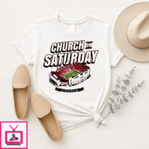Nebraska Cornhuskers Church On Saturday Stadium T-Shirt