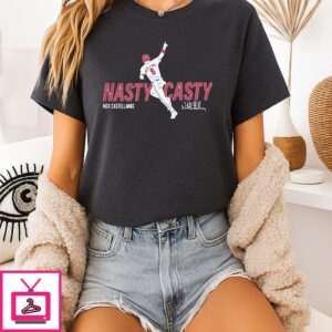 Nick Castellanos Philadelphia Phillies Nasty Casty Art T-Shirt