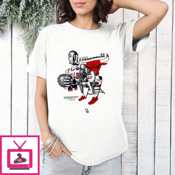 Noa Essengue Chicago Bulls Basketball Power Forward Number 24 T-Shirt