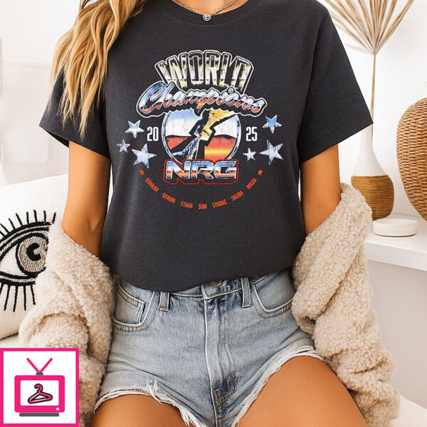 Nrg 2025 World Champions Bonkar Brawk Ethan Som Strong Skuba Mada T-Shirt