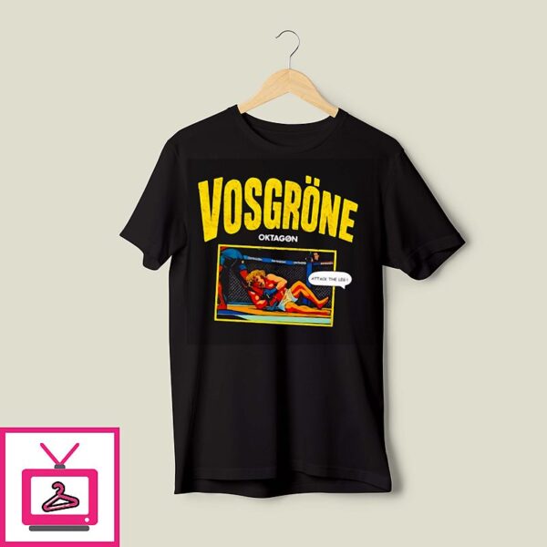 Oktagon Frederic Vosgrone Attack The Leg Comic T-Shirt