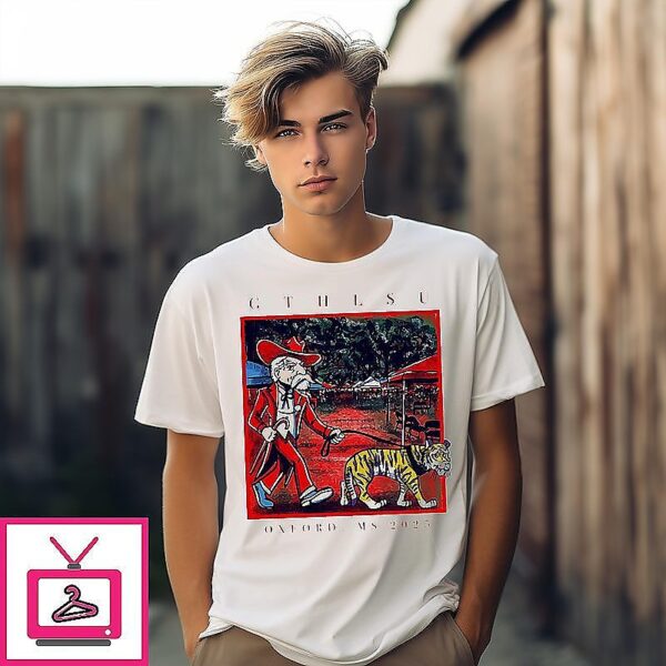 Ole Miss Rebels win LSU Tigers mascot GTHLSU cat walk T-Shirt