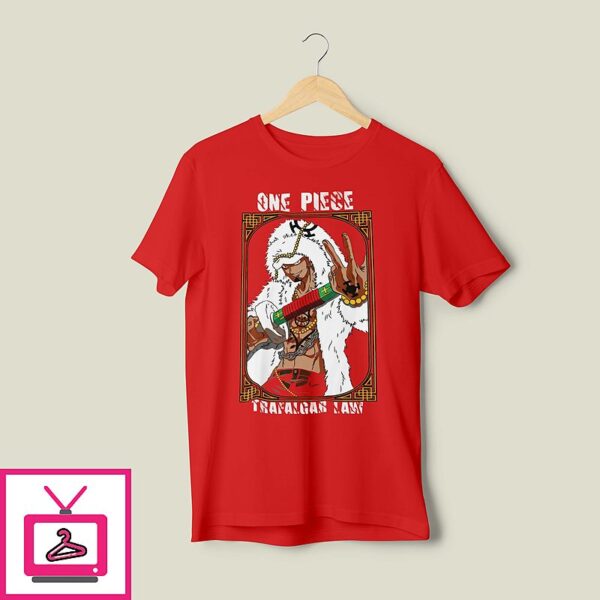 One Piece Trafalgar Law Sword Pose Anime Graphic T-Shirt