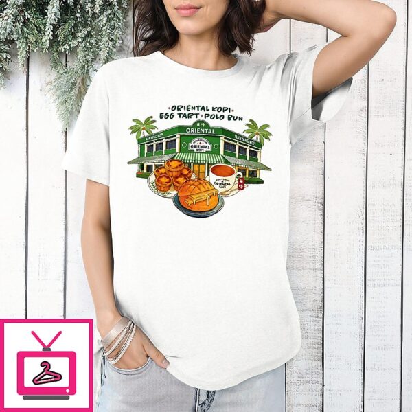 Oriental Kopi Egg Tart Polo Bun T-Shirt