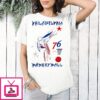 Philadelphia 76ers Basketball Medial Meniscus Lateral Meniscus Anatomical Drawing T-Shirt