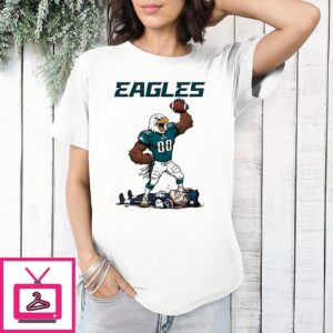 Philadelphia Eagles Beat New England Patriots Mascot T-Shirt
