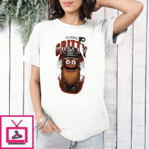 Philadelphia Flyers Meet Gritty Mascot Cartoon T-Shirt