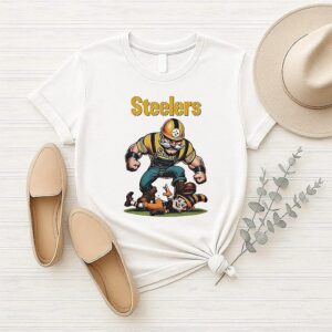 Pittsburgh Steelers Vs Cleveland Browns Mascot T-Shirt