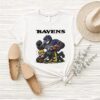 Poe Baltimore Ravens Stomp Steely Mcbeam Pittsburgh Steelers Mascot T-Shirt