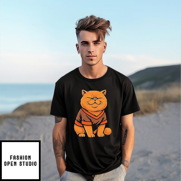 Pudge The Cat Bgsu Football Art T-Shirt